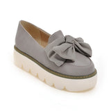 Mulheres Creeper Moda Primavera Borboleta-nó Plana Plataforma Sapatas Das Senhoras Para A Mulher Shallow Slip On Rebanho Sapatos Calçados Femininos