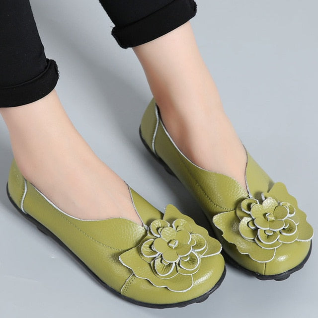 Mulheres Designer de Sapatos Baixos Mulheres Sapatos de Couro Genuíno Das Mulheres Sapatas Das Senhoras Mocassins Mulheres Sapatos Casuais Zapatos Mujer Tamanho 35- 44