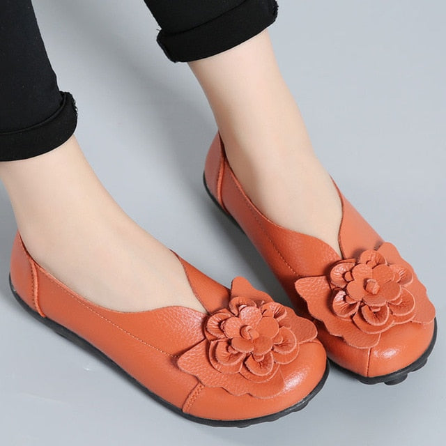 Mulheres Designer de Sapatos Baixos Mulheres Sapatos de Couro Genuíno Das Mulheres Sapatas Das Senhoras Mocassins Mulheres Sapatos Casuais Zapatos Mujer Tamanho 35- 44