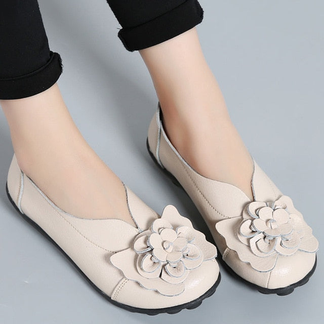 Mulheres Designer de Sapatos Baixos Mulheres Sapatos de Couro Genuíno Das Mulheres Sapatas Das Senhoras Mocassins Mulheres Sapatos Casuais Zapatos Mujer Tamanho 35- 44