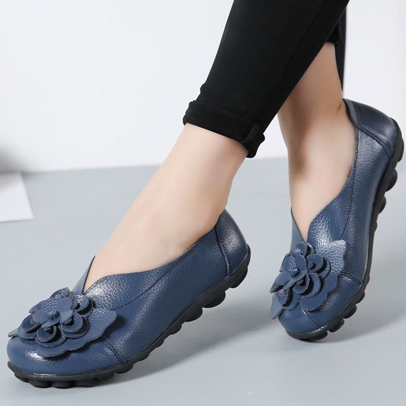 Mulheres Designer de Sapatos Baixos Mulheres Sapatos de Couro Genuíno Das Mulheres Sapatas Das Senhoras Mocassins Mulheres Sapatos Casuais Zapatos Mujer Tamanho 35- 44