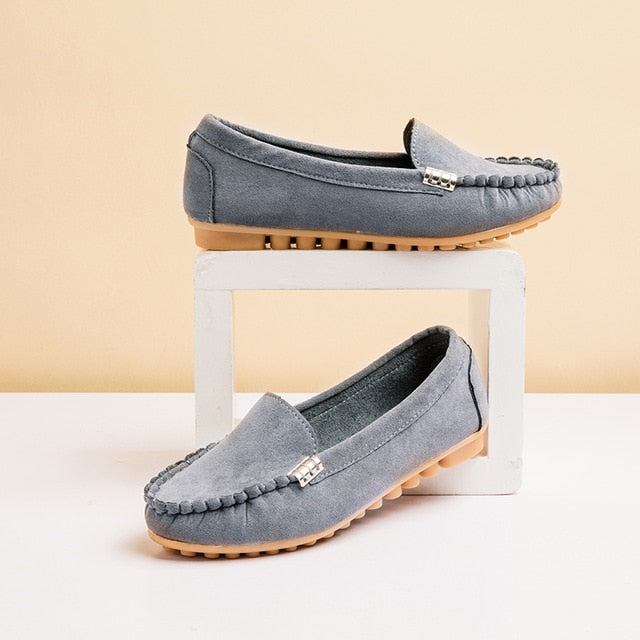 Plus Size 35-43 Mulheres Apartamentos sapatos Mocassins 2019 Cores Doces Slip on Flat Shoes Ballet Flats Senhoras Confortáveis sapato zapatos mujer