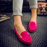 Plus Size 35-43 Mulheres Apartamentos sapatos Mocassins 2019 Cores Doces Slip on Flat Shoes Ballet Flats Senhoras Confortáveis sapato zapatos mujer