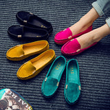 Plus Size 35-43 Mulheres Apartamentos sapatos Mocassins 2019 Cores Doces Slip on Flat Shoes Ballet Flats Senhoras Confortáveis sapato zapatos mujer