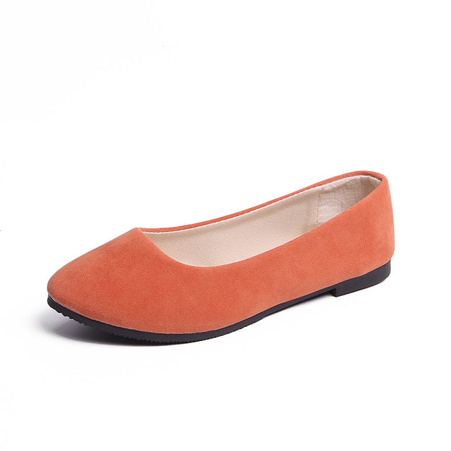 Plus Size 35-43 Mulheres Sapatos de Cores Doces Mulher Sapatas da Mola Mocassins Slip On Flats Casual Calçados femininos Outono zapatos de mujer