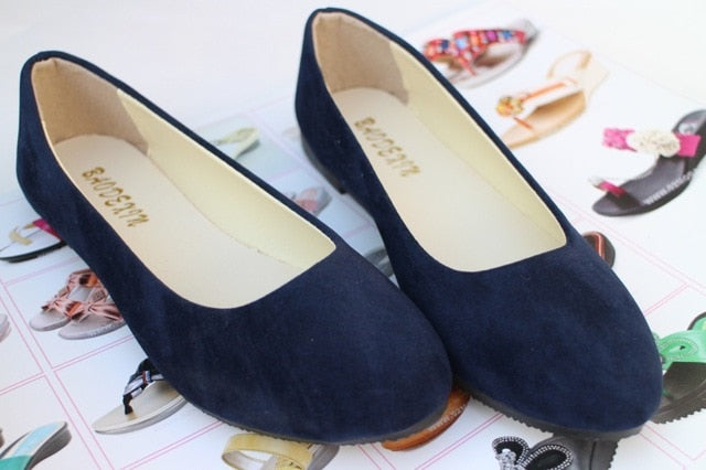 Plus Size 35-43 Mulheres Sapatos de Cores Doces Mulher Sapatas da Mola Mocassins Slip On Flats Casual Calçados femininos Outono zapatos de mujer