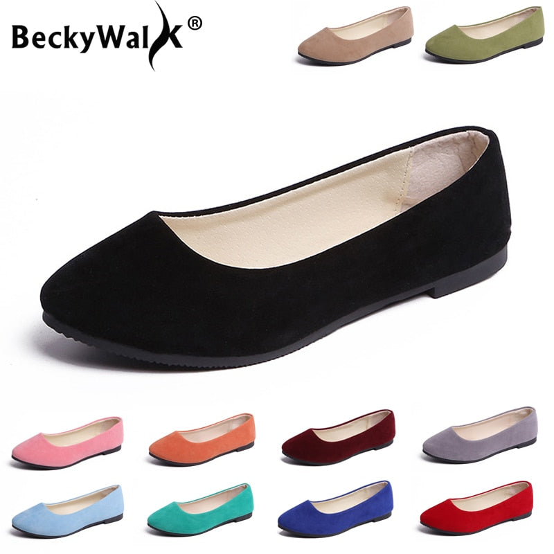Plus Size 35-43 Mulheres Sapatos de Cores Doces Mulher Sapatas da Mola Mocassins Slip On Flats Casual Calçados femininos Outono zapatos de mujer