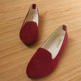Plus Size Mulheres Sapatos Flats Mulher Doce Cor Primavera Outono Sapatas Lisas Das Mulheres Mocassins Zapatos Mujer Sapatos de Verão Size35-43