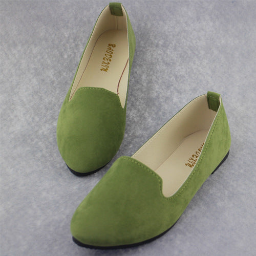 Plus Size Mulheres Sapatos Flats Mulher Doce Cor Primavera Outono Sapatas Lisas Das Mulheres Mocassins Zapatos Mujer Sapatos de Verão Size35-43