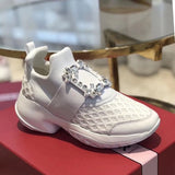Prova Perfetto New air mesh cristal Formadores creeper sneakers mulheres sapatos casuais sapatos de plataforma fundo grosso strass tenis feminino