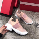 Prova Perfetto New air mesh cristal Formadores creeper sneakers mulheres sapatos casuais sapatos de plataforma fundo grosso strass tenis feminino