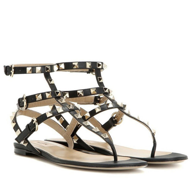 Sandálias Gladiador Das Mulheres Do Dedo Do Pé Aberto Fivela BEIJO Molhado Calçado Flip Flop Plana Sandálias Femininas Casuais Cravejado sapatos De Mulher verão 2019