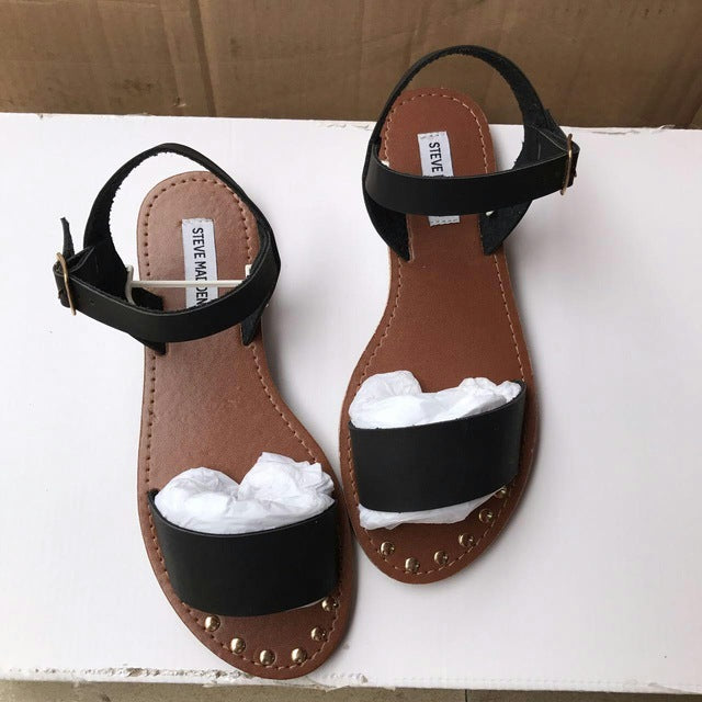 Sandálias das mulheres 2019 Novo Verão Slip-On sapatos de Peep Toe Sandálias Gladiador Sandálias Calçados Femininos Mulher Sapatos Sandalias Mujer