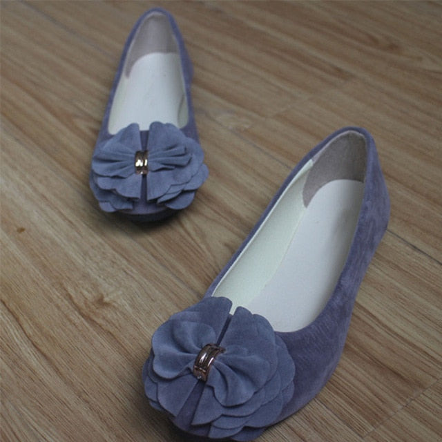 Sapatas das mulheres Ballet Flats 2019 Primavera Outono Moda Feminina Bailarina Apartamentos Sapatas Das Senhoras Sapatos de Flores Doces Sapatos Feminino