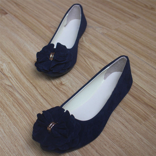 Sapatas das mulheres Ballet Flats 2019 Primavera Outono Moda Feminina Bailarina Apartamentos Sapatas Das Senhoras Sapatos de Flores Doces Sapatos Feminino