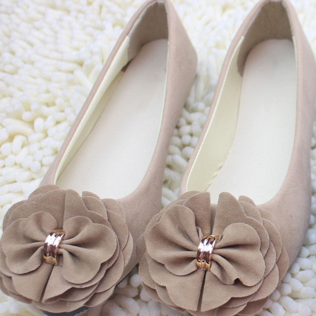 Sapatas das mulheres Ballet Flats 2019 Primavera Outono Moda Feminina Bailarina Apartamentos Sapatas Das Senhoras Sapatos de Flores Doces Sapatos Feminino