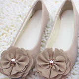 Sapatas das mulheres Ballet Flats 2019 Primavera Outono Moda Feminina Bailarina Apartamentos Sapatas Das Senhoras Sapatos de Flores Doces Sapatos Feminino