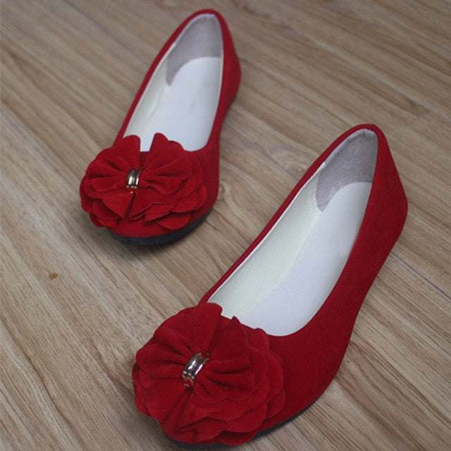 Sapatas das mulheres Ballet Flats 2019 Primavera Outono Moda Feminina Bailarina Apartamentos Sapatas Das Senhoras Sapatos de Flores Doces Sapatos Feminino