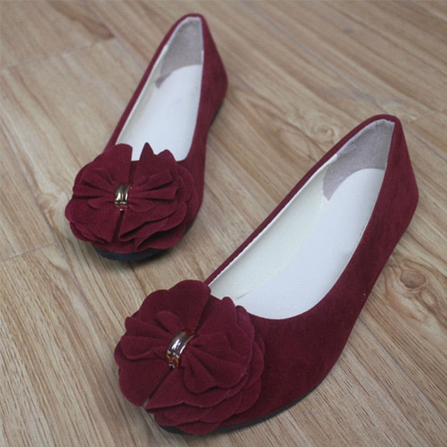 Sapatas das mulheres Ballet Flats 2019 Primavera Outono Moda Feminina Bailarina Apartamentos Sapatas Das Senhoras Sapatos de Flores Doces Sapatos Feminino