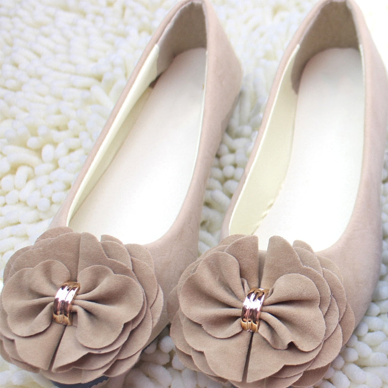 Sapatas das mulheres Ballet Flats 2019 Primavera Outono Moda Feminina Bailarina Apartamentos Sapatas Das Senhoras Sapatos de Flores Doces Sapatos Feminino